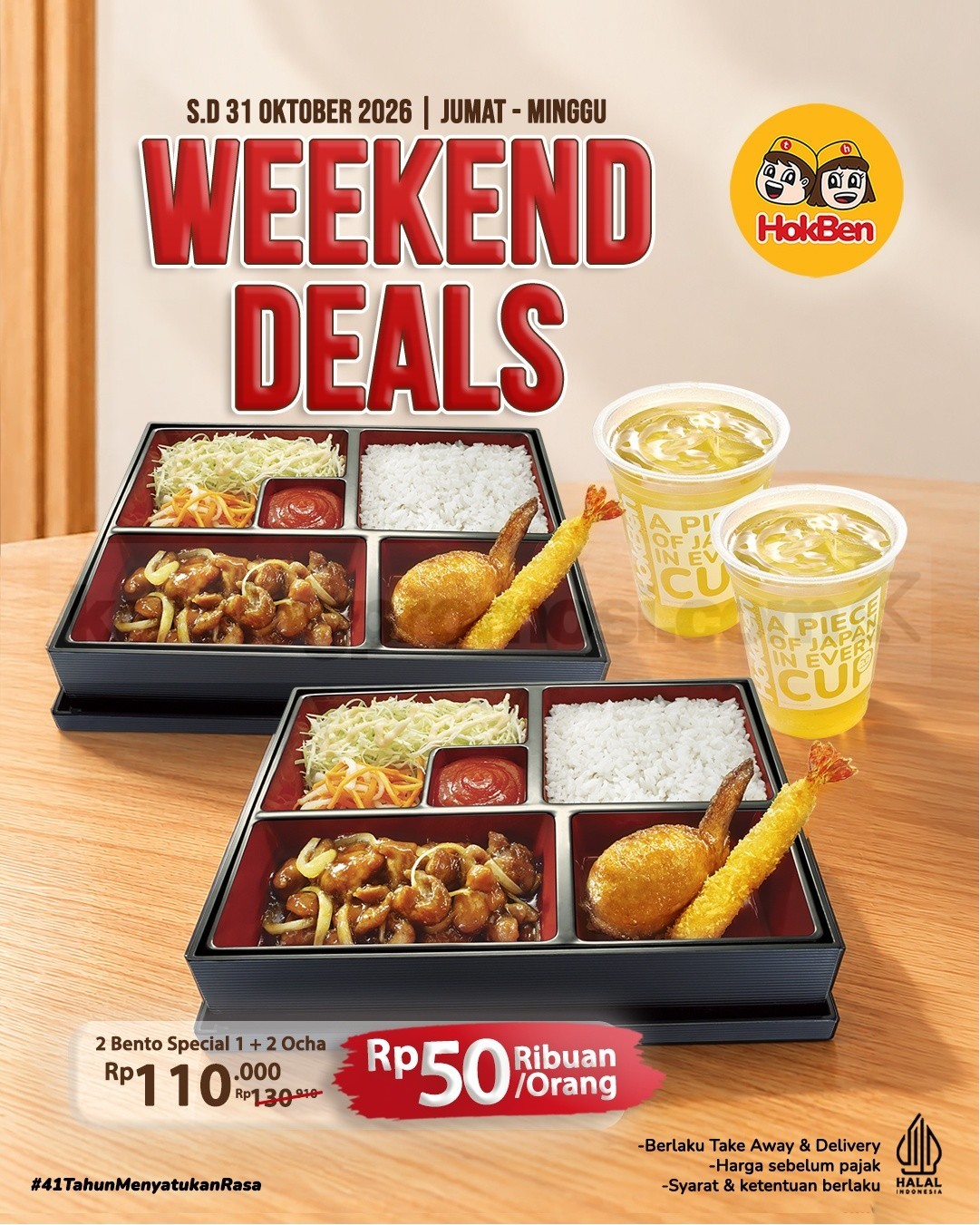 Promo HokBen Weekend Deals Bento Special Mulai Rp50 Ribuan Promo HokBen Weekend Deals Bento Special Mulai Rp50 Ribuan 1