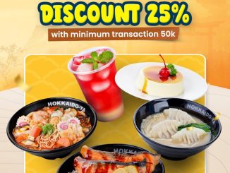 Promo Hokkaido-Ya Monday Madness Diskon 25% dengan minimum transaksi Rp. 50.000