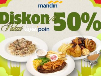 Promo Holycow! Mandiri Diskon hingga 50% dengan penukaran Livin’poin Bank Mandiri