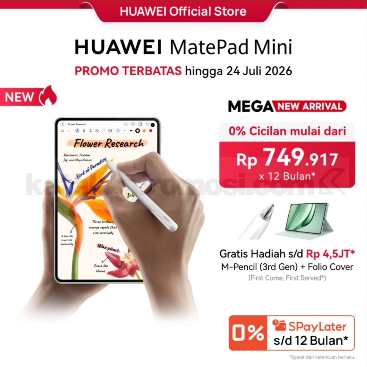 Promo Huawei NEW! MatePad Mini Gratis Pen dan Cover Promo Huawei NEW! MatePad Mini Gratis Pen dan Cover 1