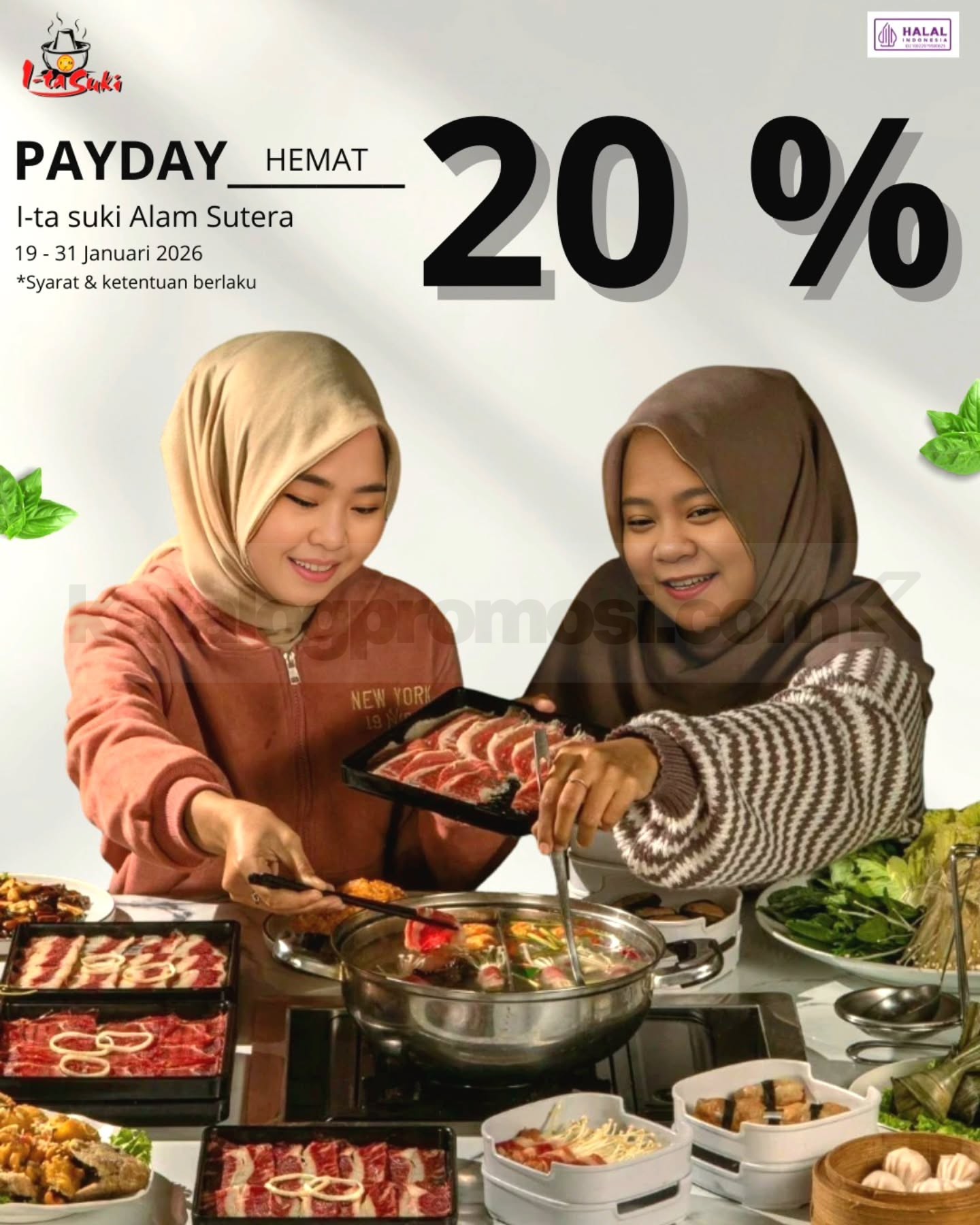 Promo I-tasuki Resto Payday BBQ & Suki Diskon 20% Promo I-tasuki Resto Payday BBQ & Suki Diskon 20% untuk makan hemat hari kerja