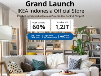 Promo IKEA Indonesia Grand Launch di Shopee Mall diskon hingga 60% dengan voucher belanja dan gratis ongkir