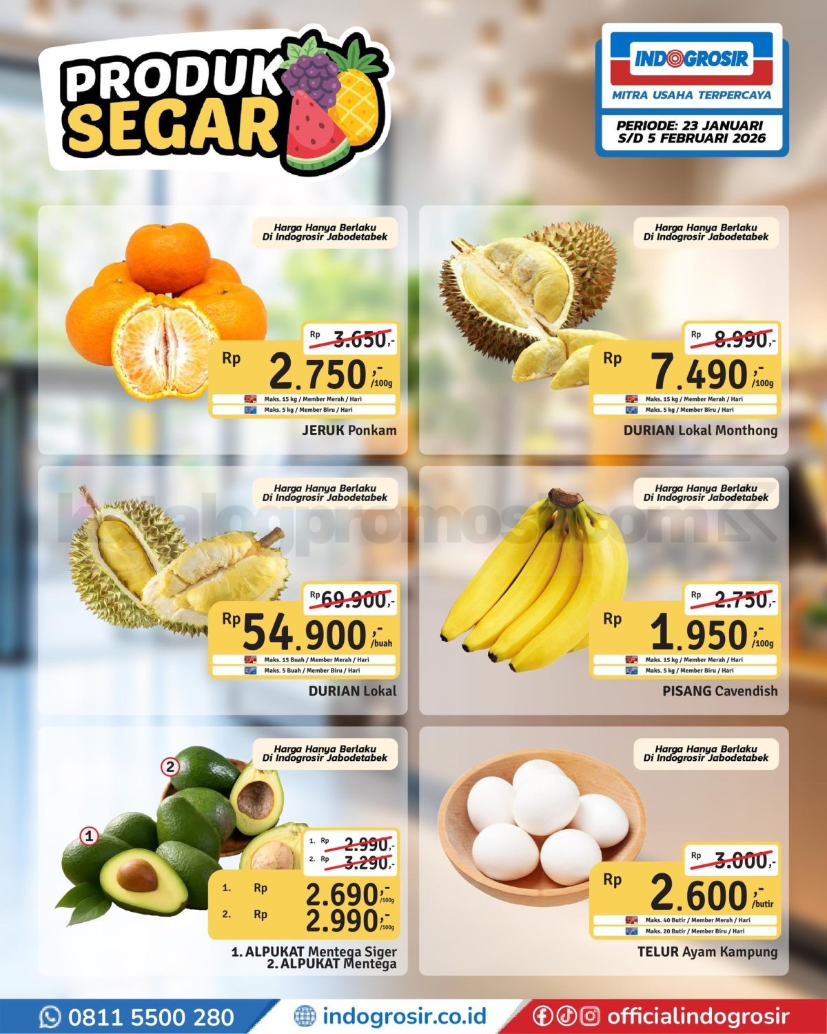 Promo INDOGROSIR Produk Segar 23 Januari – 5 Februari 2026 Promo INDOGROSIR Produk Segar 23 Januari – 5 Februari 2026 4