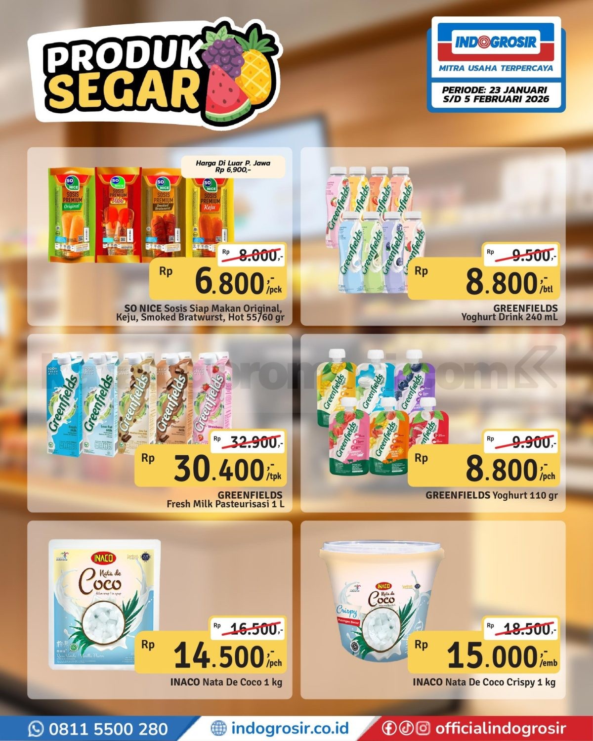 Promo INDOGROSIR Produk Segar 23 Januari – 5 Februari 2026 Promo INDOGROSIR Produk Segar 23 Januari – 5 Februari 2026 5