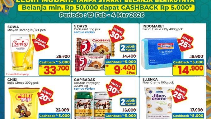 Promo Indomaret Cashback Rp. 5.000