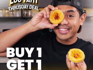 Promo J.Chicken Thursday Egg Tart Buy 1 Get 1 dengan egg tart creamy dan kulit renyah