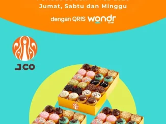 Promo JCO BNI Buy 2 Get 3 JPops dengan pembayaran QRIS wondr by BNI