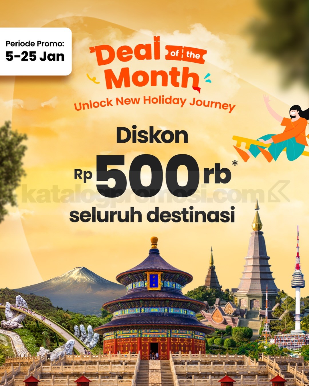 Promo Klook Deal of The Month Diskon hingga Rp. 500.000 Seluruh Destinasi Promo Klook Deal of the Month diskon hingga Rp. 500.000 seluruh destinasi liburan