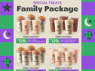 Promo KOI Thé Special Treats Family Package Rp. 129.000 paket 5 minuman medium untuk sharing