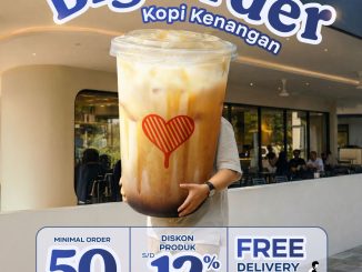 Promo Kopi Kenangan Big Order Diskon Hingga 20% gratis ongkir minimal 50 cups