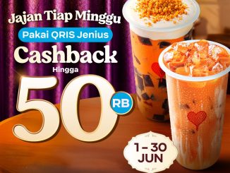 Promo Kopi Kenangan Cashback Hingga Rp. 50.000 pakai QRIS Jenius selama bulan Juni 2026