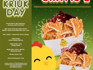Promo Kriuk Kriuk Kriuk Day Beli 1 Gratis 1 tanggal 15 Juni 2026 di seluruh cabang