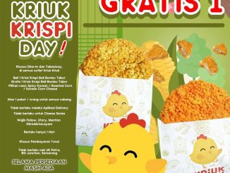 Promo Kriuk Kriuk Kriuk Day beli 1 gratis 1 Kriuk Krispi Ball