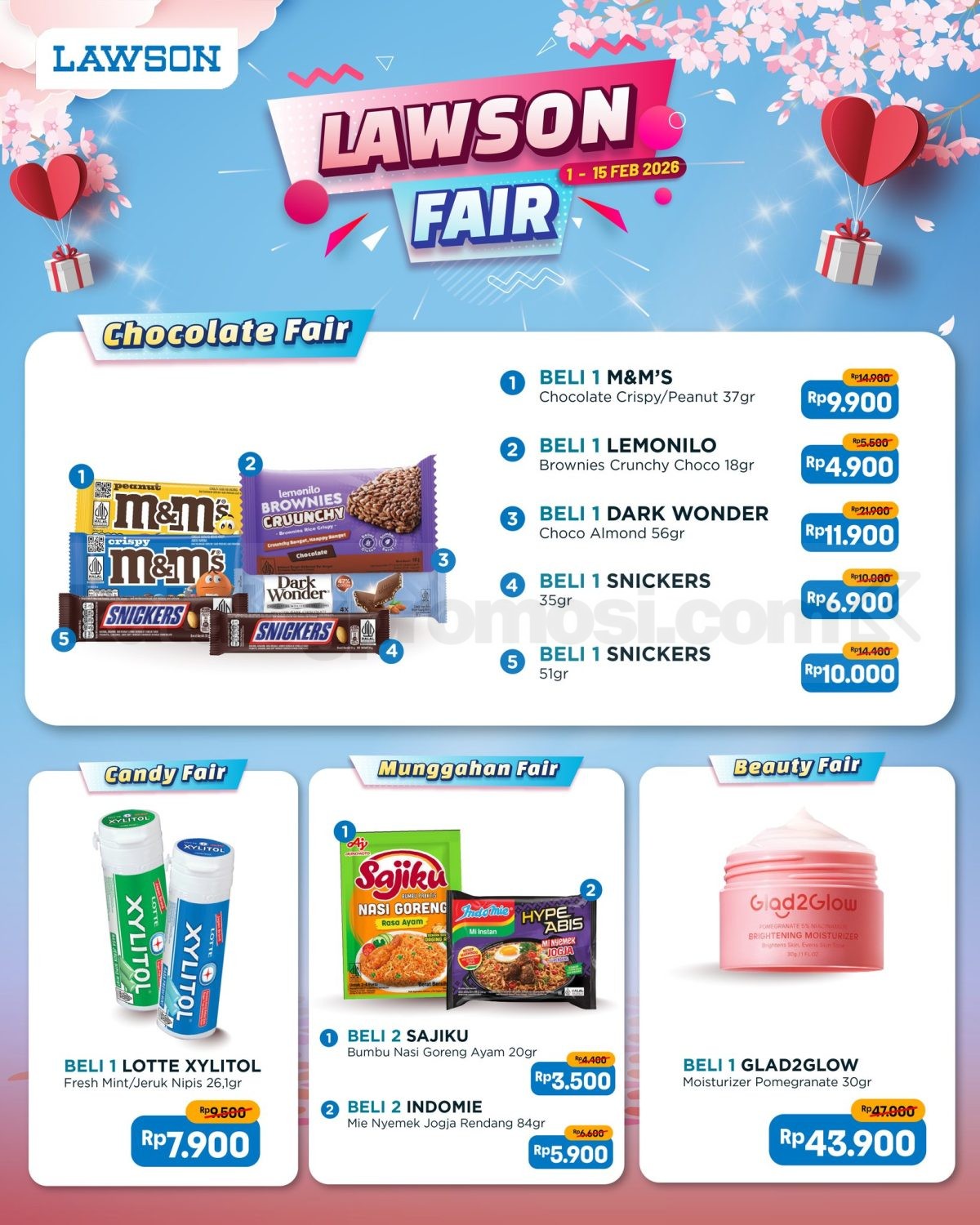 Promo Lawson Fair Harga Spesial Mulai Rp. 3.500 Promo Lawson Fair Harga Spesial Mulai Rp. 3.500 dengan aneka snack, bumbu, dan produk beauty