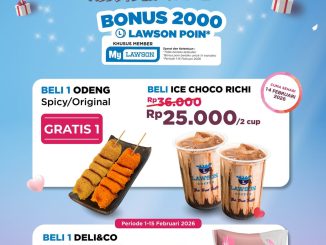 Promo Lawson TwoGether mulai Rp. 12.000 + Bonus 2000 Poin dengan Odeng dan Ice Choco Richi