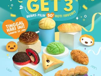 Promo Loaf Bun Payday Daebak Beli 6 Gratis 3 Roti, beli 6 roti langsung dapat total 9 roti favorit hari ini