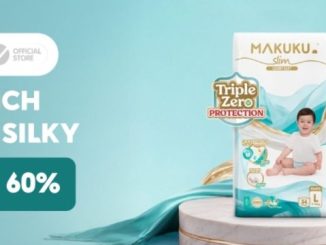 Promo Makuku Slim Luxury Silky diskon hingga 60% popok premium super tipis di Shopee Mall