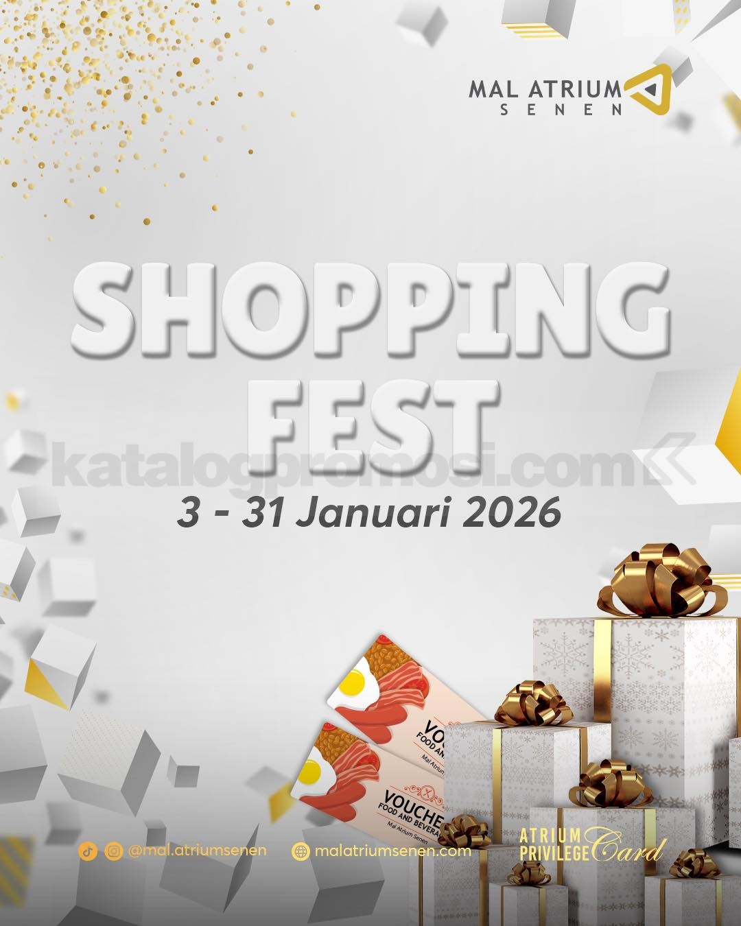 Promo Mal Atrium Senen Shopping Fest Gratis Voucher F&B Promo Mal Atrium Senen Shopping Fest Gratis Voucher F&B dengan belanja minimal Rp. 500.000