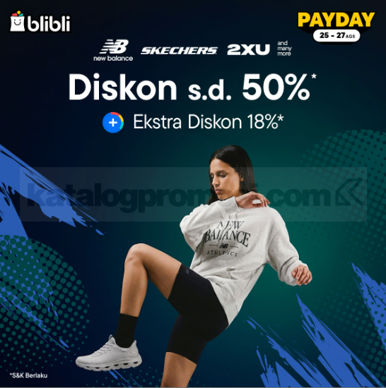 Promo MAP Lifestyle Blibli Payday Diskon hingga 50% Promo MAP Lifestyle Blibli Payday Diskon hingga 50% dengan ekstra diskon hingga 18%