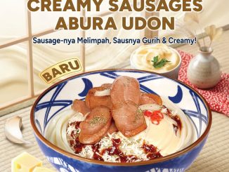 Promo Marugame Udon NEW Creamy Sausages Abura Udon menu creamy pedas dengan sosis