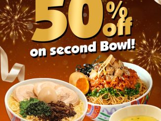 Promo Marutama Ramen Tahun Baru Diskon 50% mangkuk kedua dine in Medan