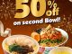 Promo Marutama Ramen Tahun Baru Diskon 50% mangkuk kedua dine in Medan