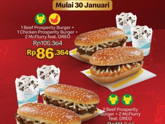 Promo McDonald’s Berdua Makin Hemat mulai Rp. 86.364 paket Prosperity Burger