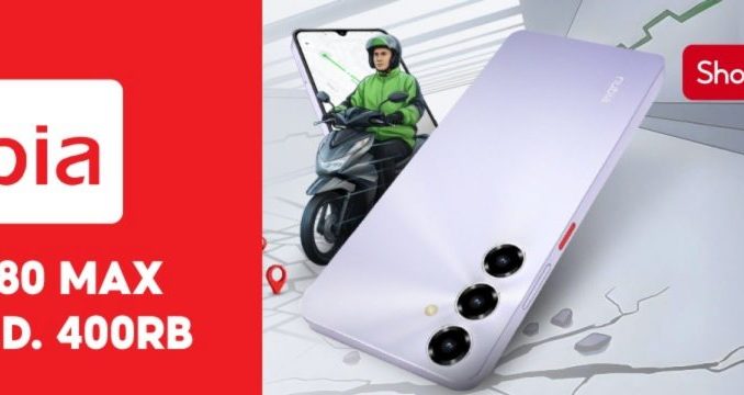 Promo Nubia V80 Max diskon Rp. 400.000 smartphone kencang di Shopee Mall