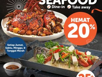 Promo OCEAN 8 Weekend Cuan Diskon 20% semua live seafood di Lippo Mall Puri