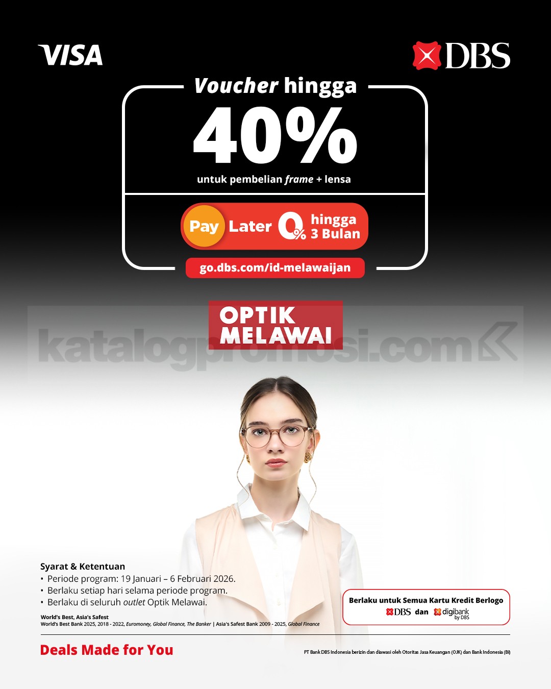 Promo Optik Melawai DBS Voucher hingga 40% + Cicilan 0% Promo Optik Melawai DBS voucher hingga 40% dan cicilan 0%