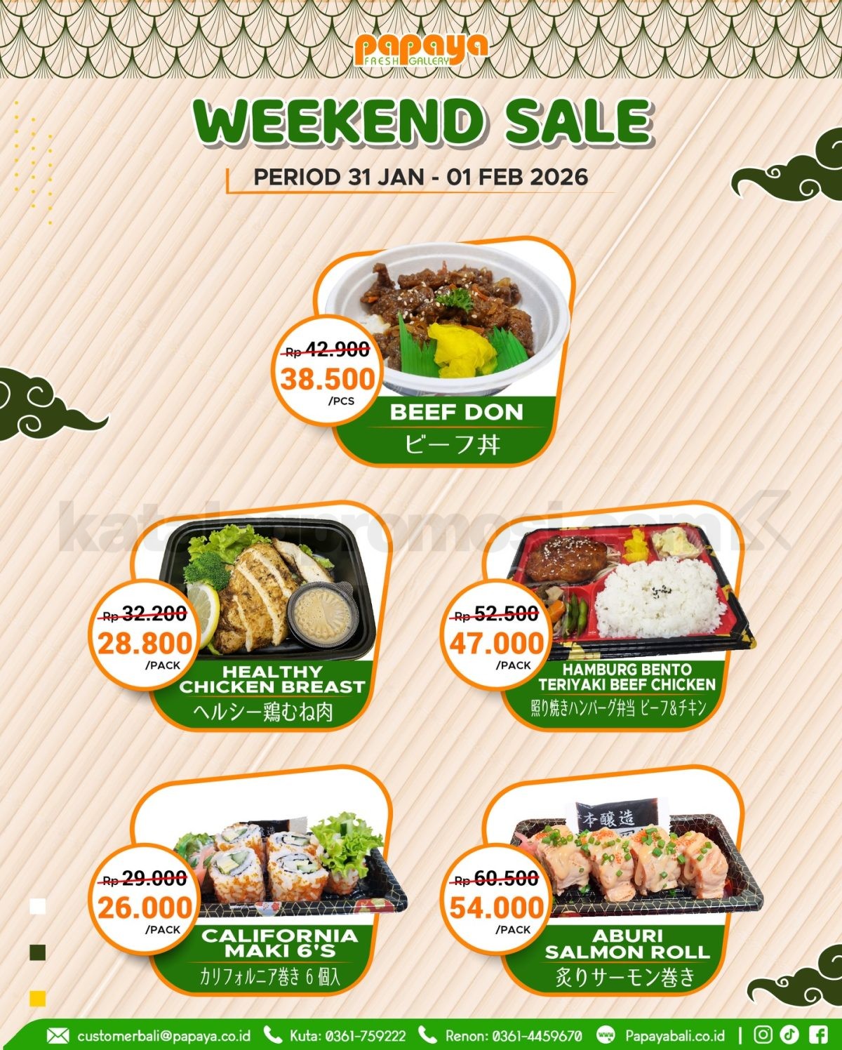 Promo Papaya Fresh Gallery Bali Weekend Fiesta 31 Januari - 01 Februari 2026 Promo Papaya Fresh Gallery Bali Weekend Fiesta 31 Januari - 01 Februari 2026 2