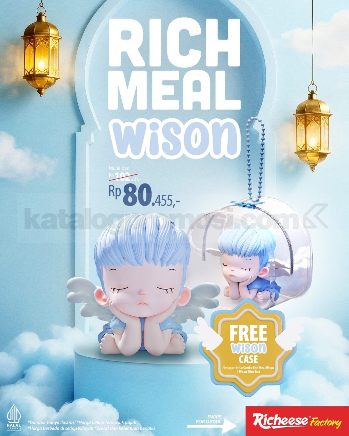 Promo Richeese Factory Combo Rich Meal Wison mulai Rp. 80.455 Promo Richeese Factory Combo Rich Meal Wison mulai Rp. 80.455 dengan bonus Blindbox Wison