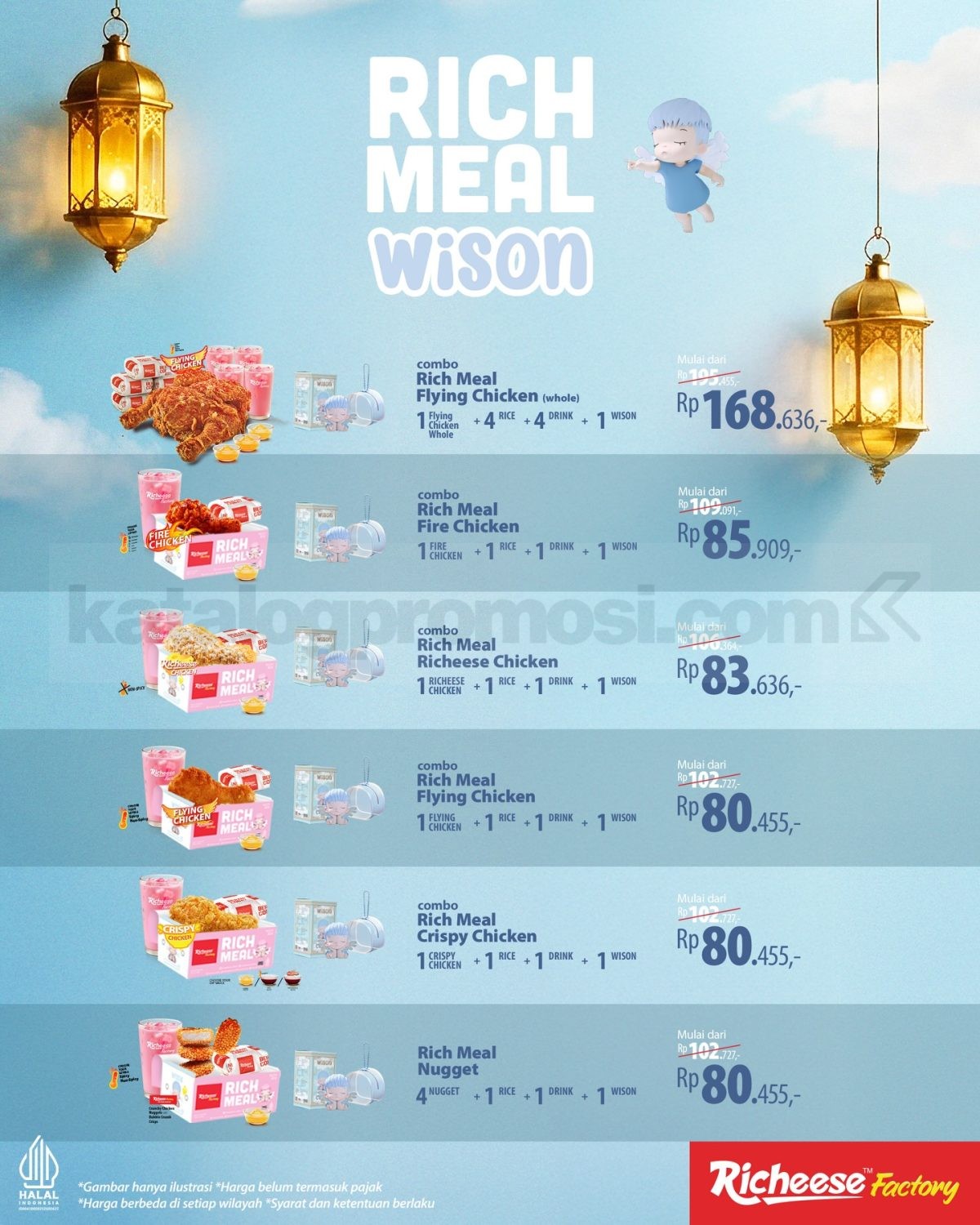 Promo Richeese Factory Combo Rich Meal Wison mulai Rp. 80.455 Promo Richeese Factory Combo Rich Meal Wison mulai Rp. 80.455 1