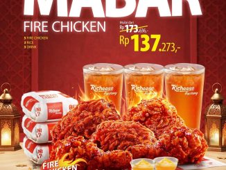Promo Richeese Factory MABAR paket ayam mulai Rp. 137.273 tersedia hingga 31 Maret 2026 melalui dine in, takeaway, aplikasi, dan ojol.