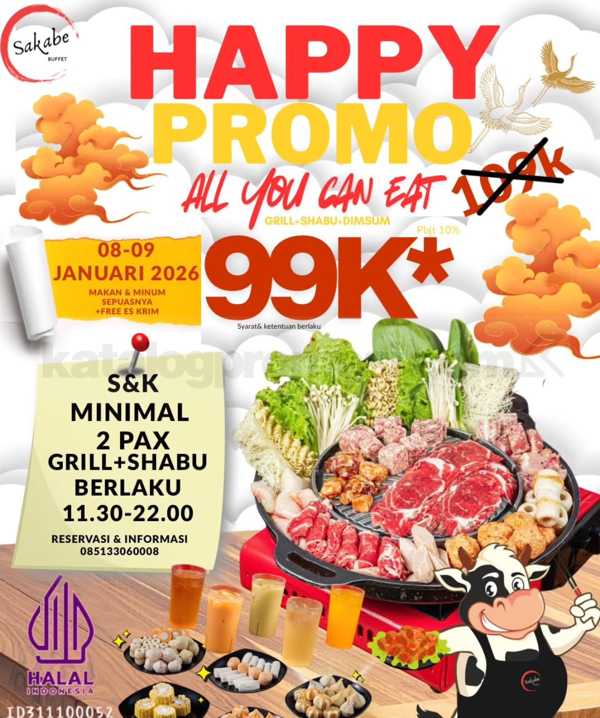 Promo Sakabe Buffet Special Happy All You Can Eat Rp. 99.000 Promo Sakabe Buffet Special Happy All You Can Eat Rp. 99.000 makan sepuasnya