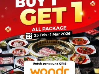 Promo Shaburi Kintan BNI Buy 1 Get 1 All Package 25 Februari 2026 - 1 Maret 2026 bayar pakai QRIS wondr