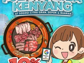 Promo Sogogi Pulang Kerja Kenyang Diskon 10% makan sepuasnya di Citra Gran Depok dan Buaran