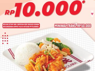 Promo Solaria Simpati+ Voucher Diskon Rp. 10.000 untuk semua menu favorit di Solaria