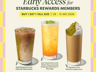 Promo Starbucks Summer Drinks Beli 1 Gratis 1 khusus member Starbucks Rewards periode 29 sampai 31 Mei 2026