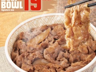 Promo Sukiya Beef Bowl Signature Size Rp. 19.000 menu best seller di outlet pilihan