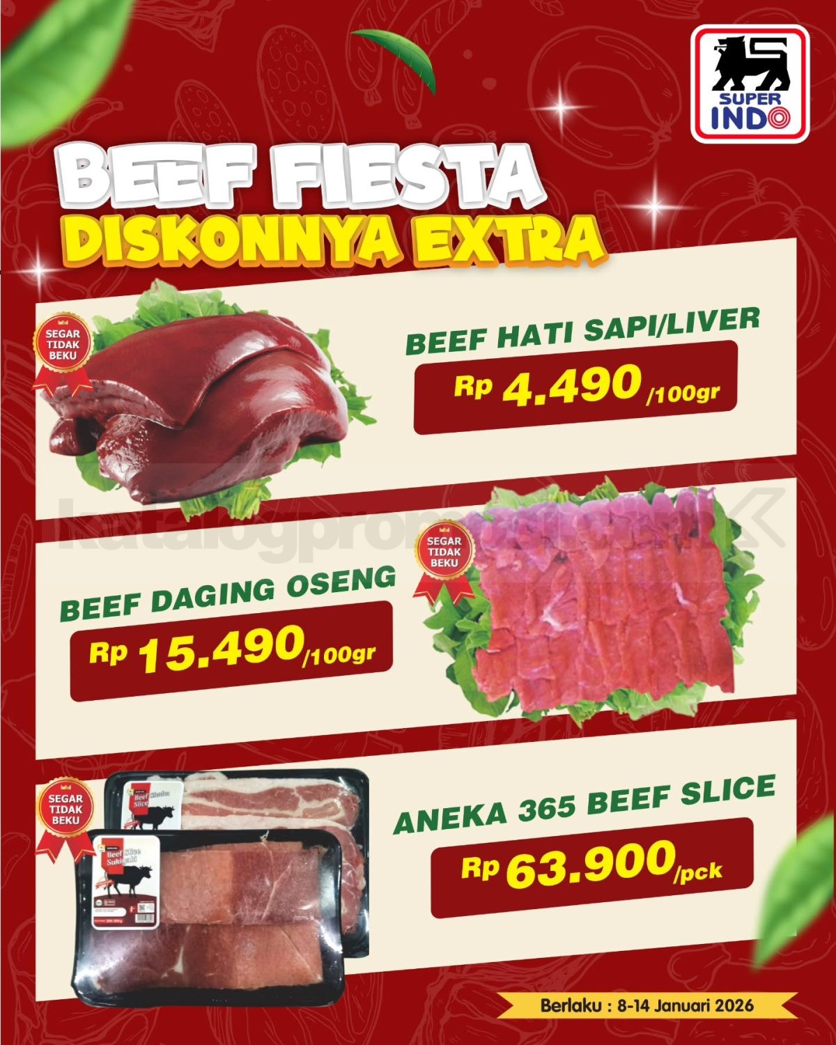 Promo SUPER INDO Beef Fiesta Mulai Rp. 4.490 Promo SUPER INDO Beef Fiesta Mulai Rp. 4.490 2