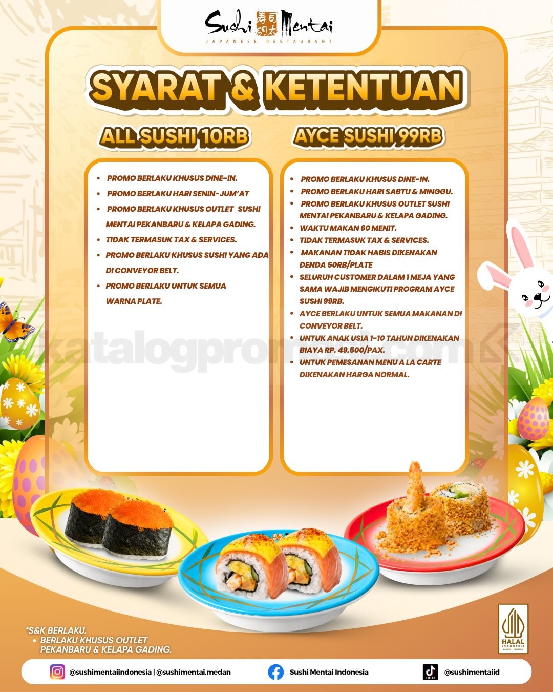 Promo Sushi Mentai SUSHI WAR! All Sushi 10.000 & AYCE 99.000 Promo Sushi Mentai SUSHI WAR! All Sushi 10.000 & AYCE 99.000 1