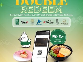 Promo Sushi Tei Double Redeem 1 Point Rp. 2 untuk Loyalty Members 20 Februari 2026