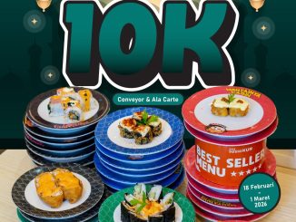 Promo Sushikun Semua Plate Sushi Rp. 10.000 semua warna piring