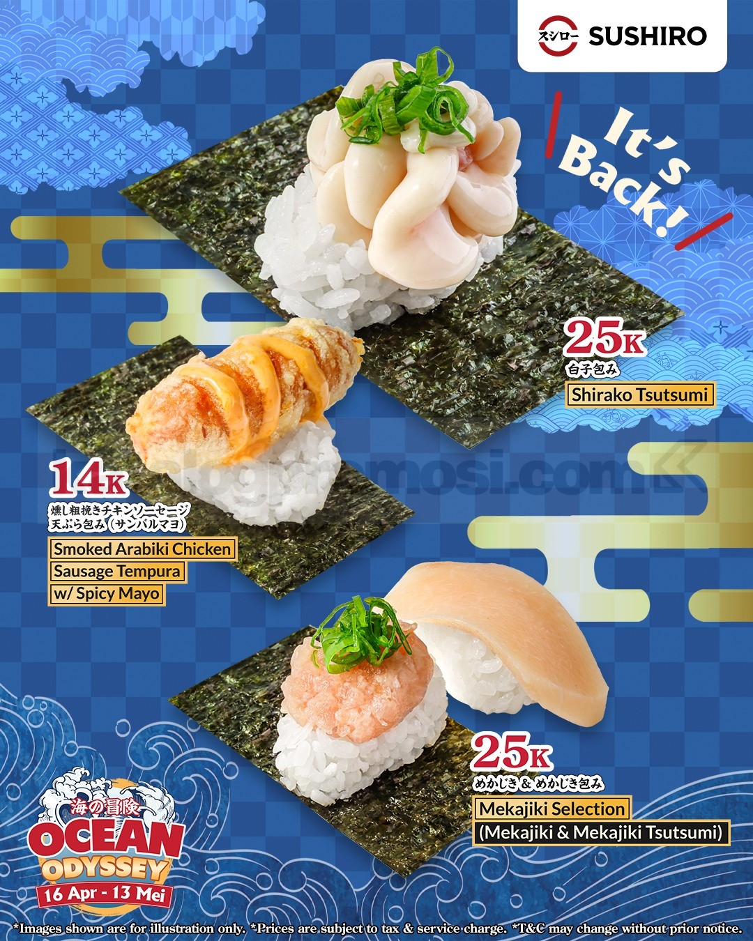 Promo Sushiro Ocean Odyssey Menu mulai Rp. 14.000 Promo Sushiro Ocean Odyssey Menu mulai Rp. 14.000 5