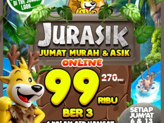 Promo The Jungle JURASIK Jumat Murah Ber 3 Rp. 99.000 dengan bonus kolam air hangat Februari 2026
