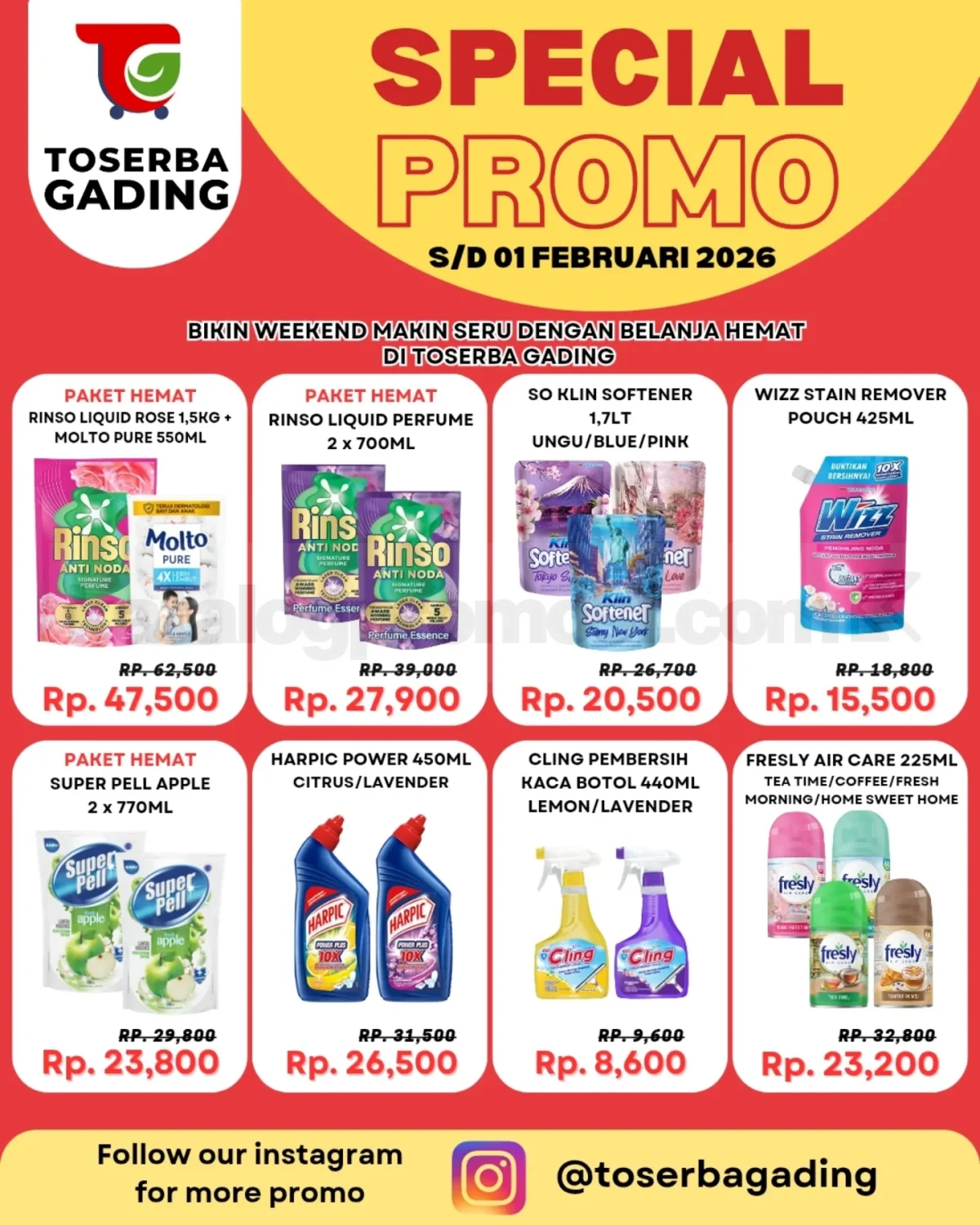 Promo Toserba Gading Weekend Hemat periode 30 Januari - 01 Februari 2026 Promo Toserba Gading Weekend Hemat periode 30 Januari - 01 Februari 2026 1