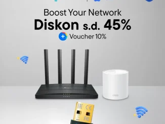 Promo TP-Link Blibli diskon hingga 45% untuk router, mesh, dan adapter jaringan original
