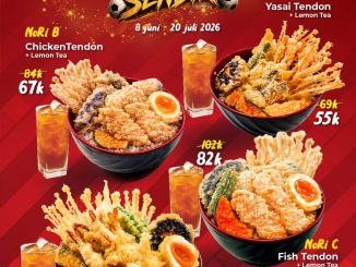 Promo Washoku Sato Paket Nobar World Cup mulai Rp. 55.000 dengan pilihan paket hemat untuk sendiri dan ramean