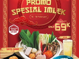 Promo Washoku Sato Spesial Imlek Nabe Set Rp. 69.000 paket nabe karaage dan gohan